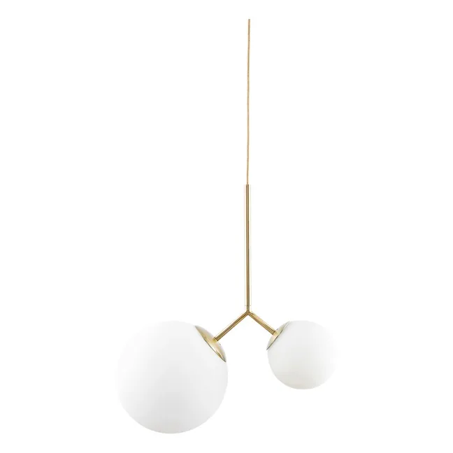 Double Suspended Lamp | White