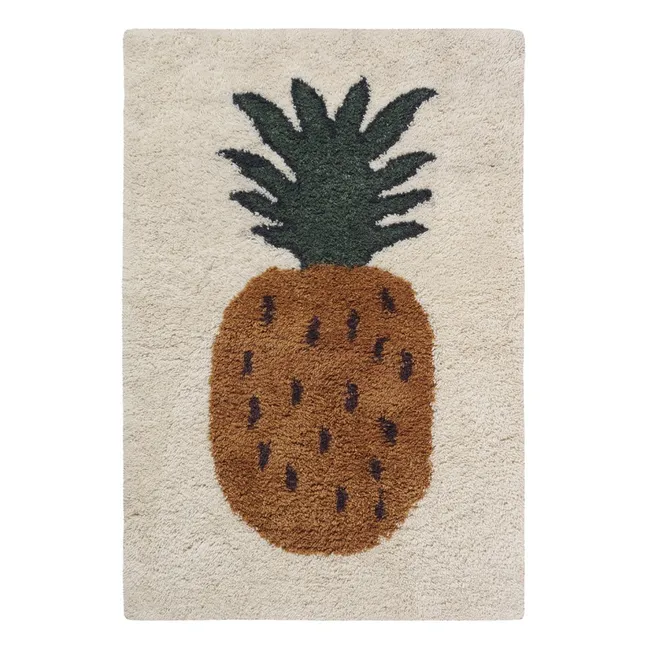 Tapis en laine Fruiticana ananas