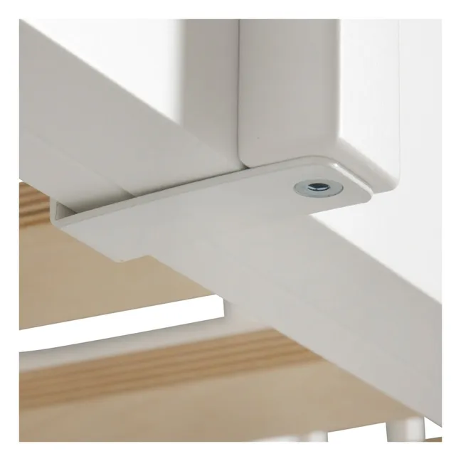 Bed Security Rail Wood | White