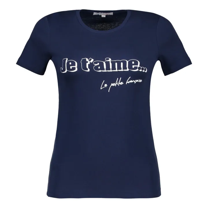 T-Shirt "Je t'Aime" Theater  | Navy- Produktbild Nr. 0