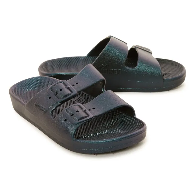 Sandales Metallics | Bleu foncé