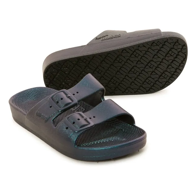 Sandales Metallics | Bleu foncé