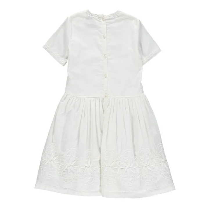 Kleid mit Stickerei Florence  | Weiß- Produktbild Nr. 1