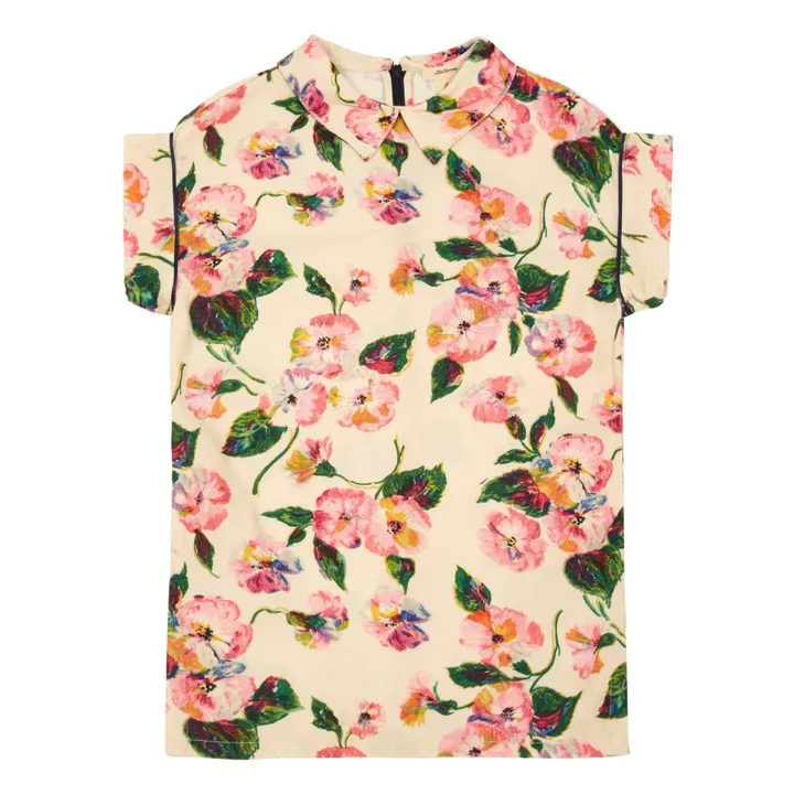 Vestido camisero flores Astride | Rosa- Imagen del producto n°0