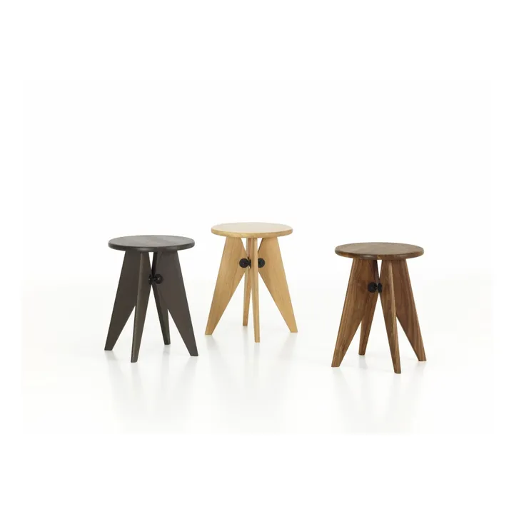 Tabouret Bois | Noyer- Image produit n°2