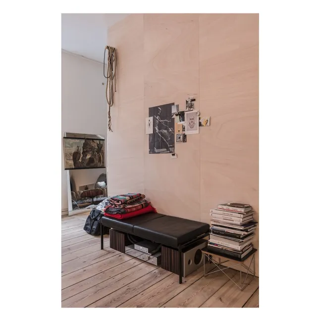 Piccolo Tavolo Occasional LTR - Piétement cromato - Charles &amp; Ray Eames, 1950, | Marrone
