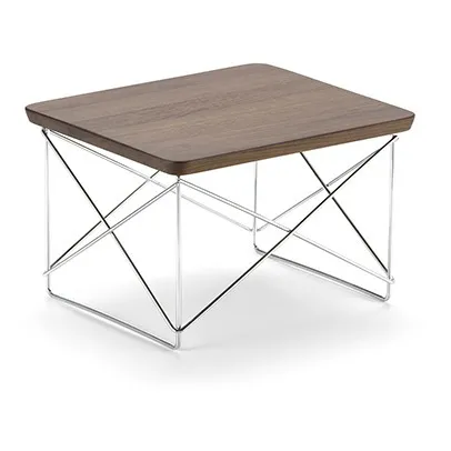 Occasional LTR Coffee Table - Chrome Base - Charles & Ray Eames, 1950 | Walnut- Product image n°0