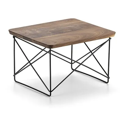 Vitra Walnut Ltr Side Table - Epoxy Top - Charles & Ray Eames, 1950