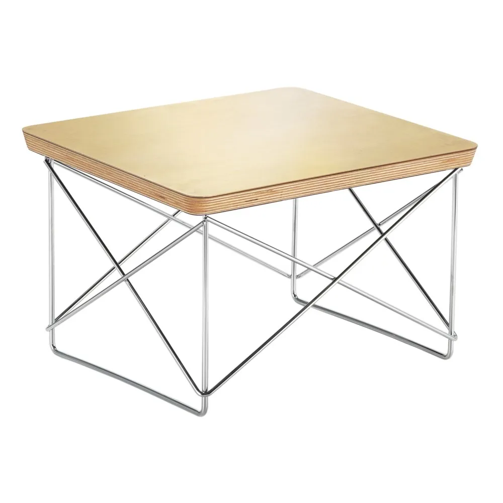 Vitra Feuille D'or Ltr Side Table - Chrome-Pleated Top - Charles & Ray Eames, 1950