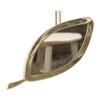 Espejo de hoja de latón | Dorado- Imagen del producto n°0