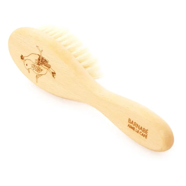 Spazzola per capelli in faggio e peli di seta 