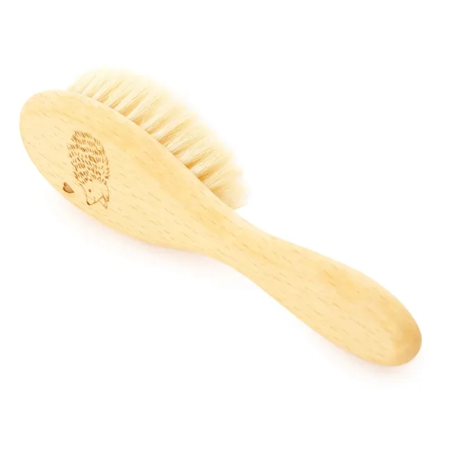 Hedgehog Beach Wood and Silk Brush