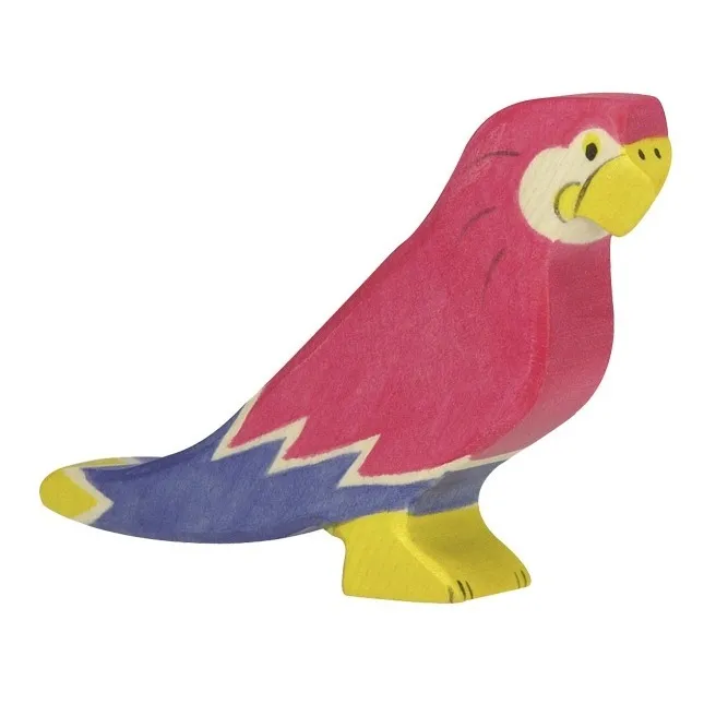 Statuetta in legno pappagallo - Immagine del prodotto n°0