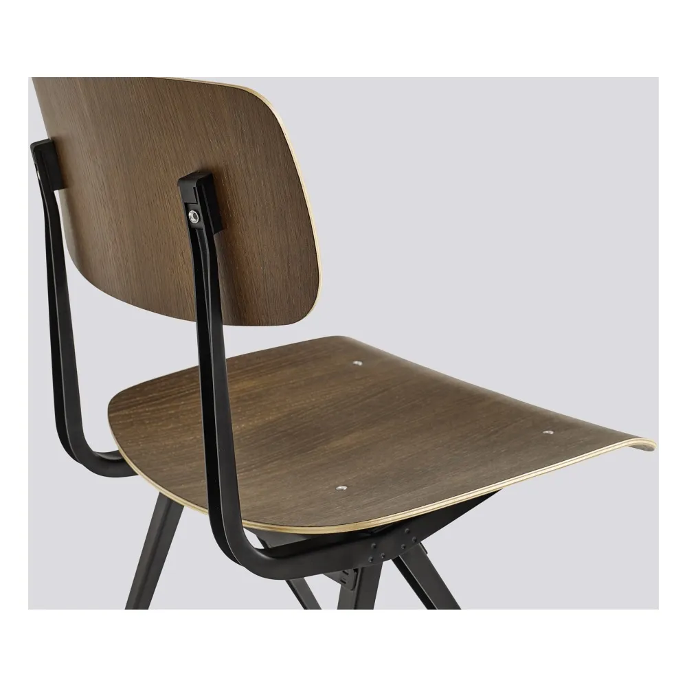 Chaise Result en chêne teinté - Réedition Friso Kramer & Wim Rietveld | Noir- Image produit n°4
