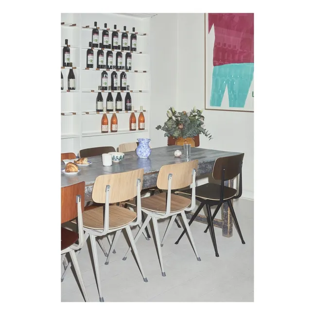 Result Stuhl aus Räuchereiche Neuauflage des Originals Friso Kramer & Wim Rietveld  | Schwarz