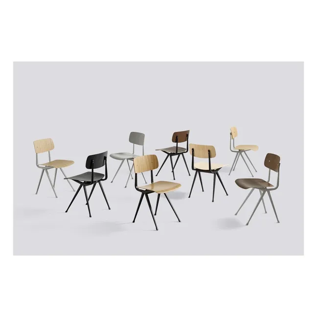 Result Tinted Oak Chair - Friso Kramer & Wim Rietveld Re-edition  | Black
