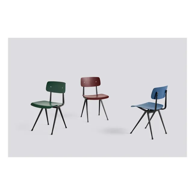 Result Tinted Oak Chair - Friso Kramer & Wim Rietveld Re-edition  | Burgundy