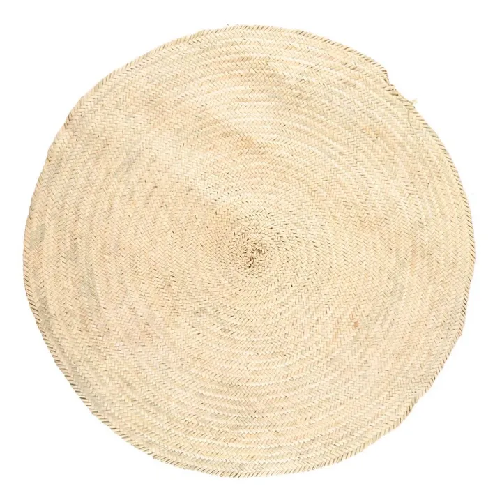 Alfombra redonda de hoja de palmera - 150 cm- Imagen del producto n°0