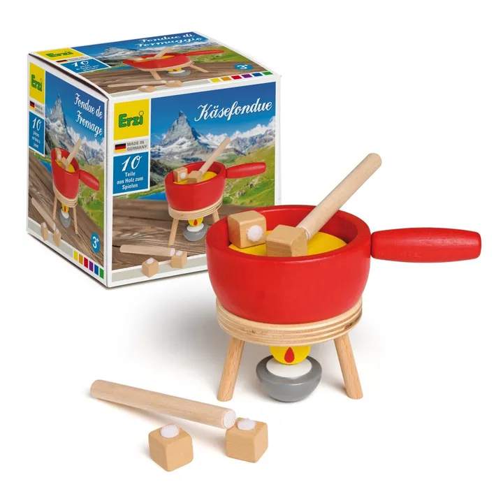 Wooden Fondue Cheese Set - 10 Pieces- Product image n°1