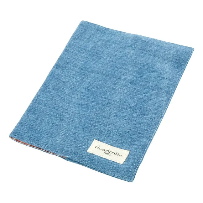 Protège carnet de santé Gabin en denim upcyclé
