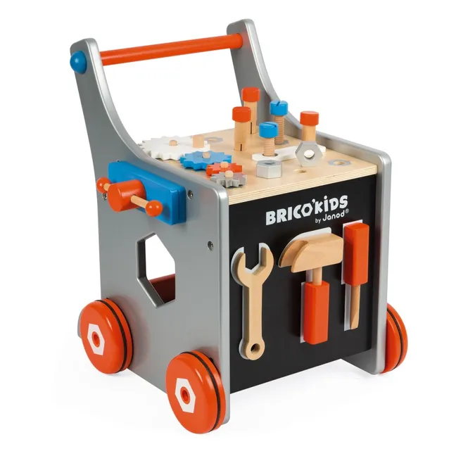 Chariot magnétique Brico'Kids en bois avec 25 accessoires
