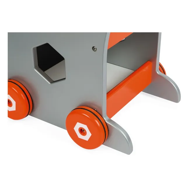 Carro magnetico Brico'Kids in legna con 25 accessori