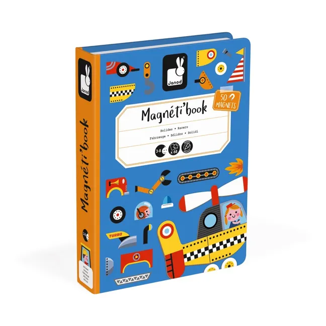 Livre magnétique Bolides Magnéti'book - 50 magnets