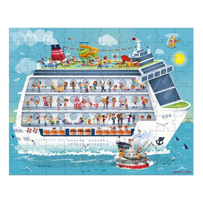 Cruise Boat Puzzle - Set of 2 Puzzles - 100 and 200 Pieces 