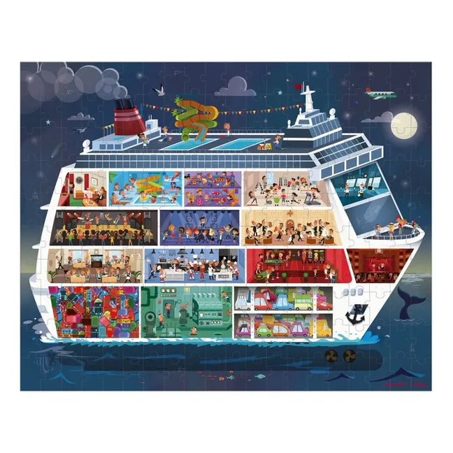 Cruise Boat Puzzle - Set of 2 Puzzles - 100 and 200 Pieces 