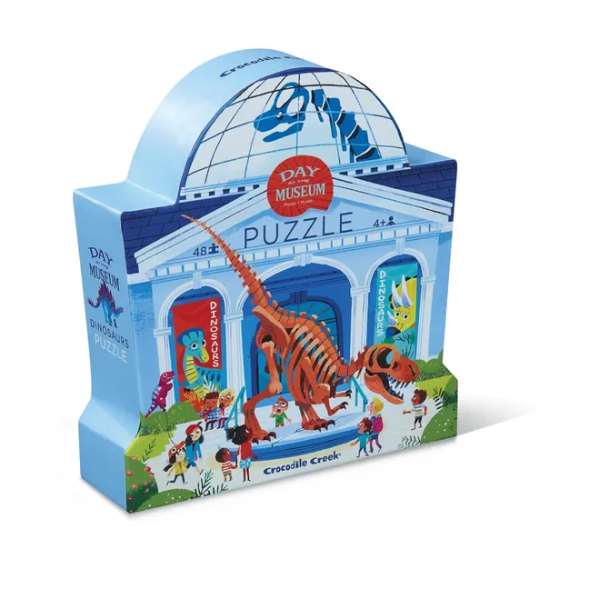 Puzzle Une journée au musée d'histoire naturelle - 48 pièces | Bleu