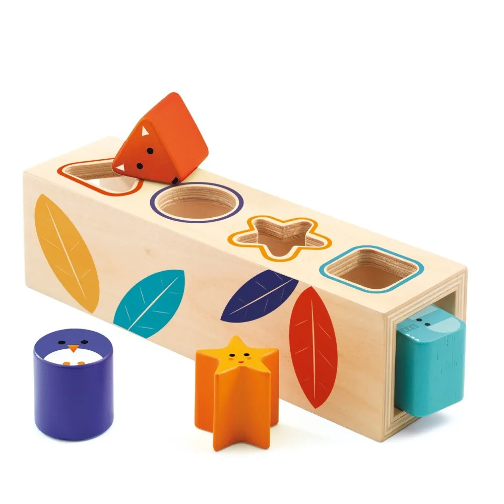 Djeco Multicoloured Boitabasic Box Of Shapes