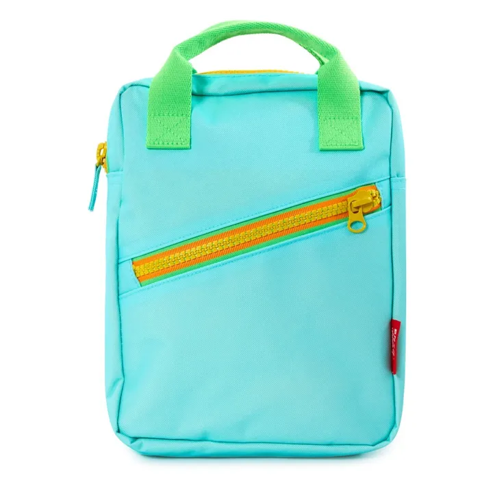 Small Recycled Plastic Backpack | Light blue- Product image n°0