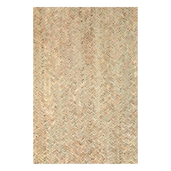 Alfombra rectangular de hoja de palmera - 120x80 cm