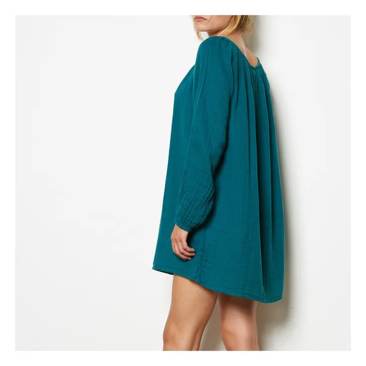 Nina Short Dress - Women's Collection | Teal Blue S022- Product image n°2