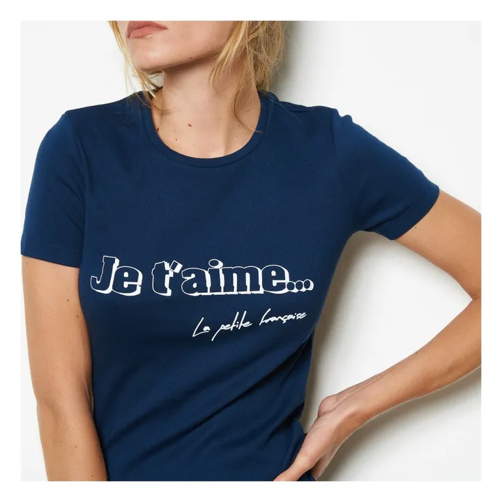 T-Shirt "Je t'Aime" Theater  | Navy- Produktbild Nr. 3