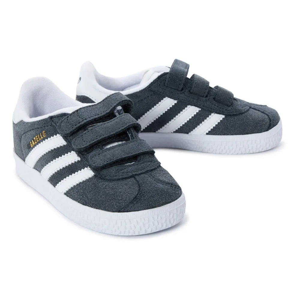 Adidas - Gazelle Suede Velcro Sneakers - Charcoal grey | Smallable