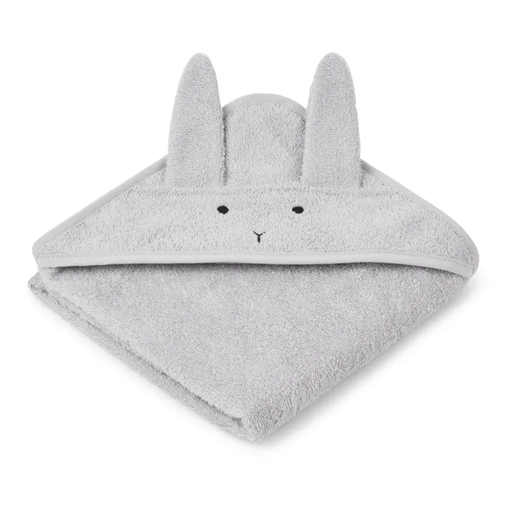 Capa de baño de algodón orgánico Conejo Albert | Gris Claro- Imagen del producto n°0