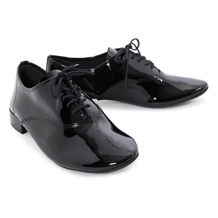 Repetto - Charlotte Patent Leather Derby Shoes - Black