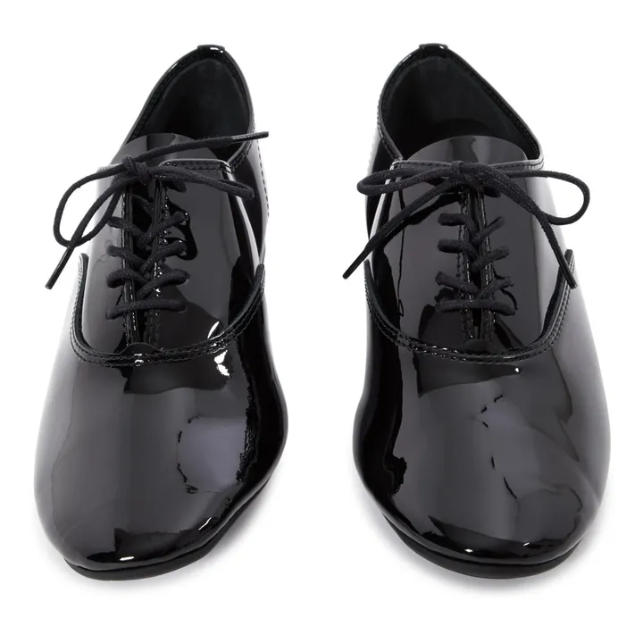 Repetto - Charlotte Patent Leather Derby Shoes - Black