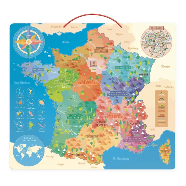 Magnetic France Map 