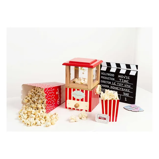 Popcorn-Gerät aus Holz 