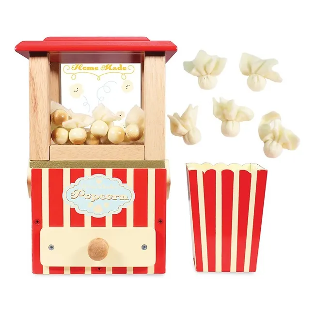 Popcorn-Gerät aus Holz 