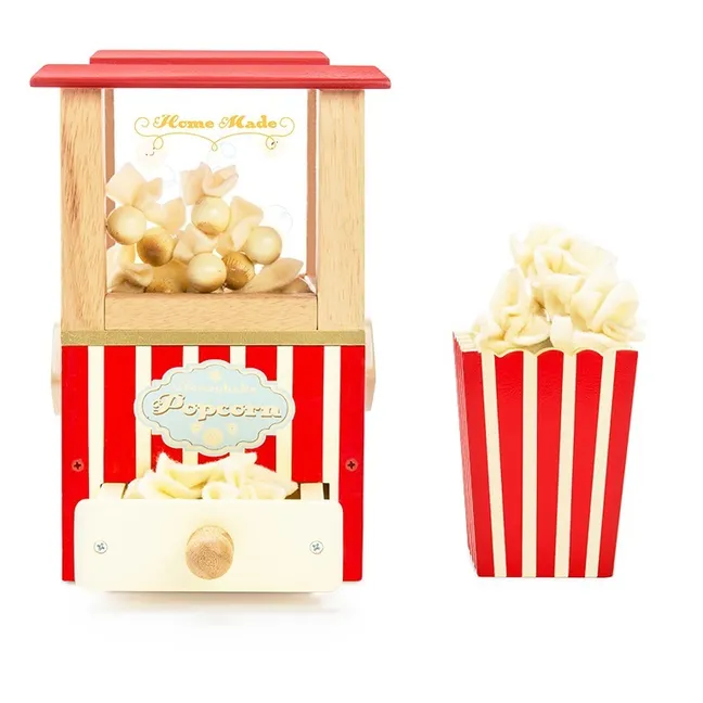 Popcorn-Gerät aus Holz 
