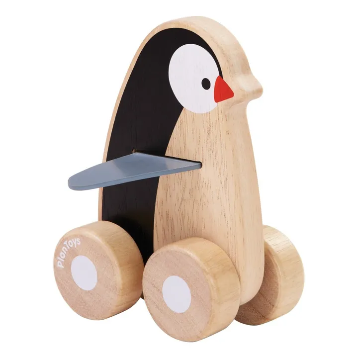 Pinguino in legno con ruote - Immagine del prodotto n°0