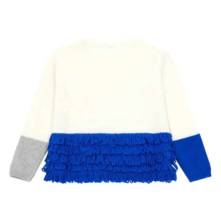 Pullover mit Franzen Colorblock  | Königsblau- Produktbild Nr. 1