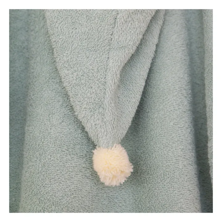 Poncho So Cute en coton bio | Vert- Image produit n°2