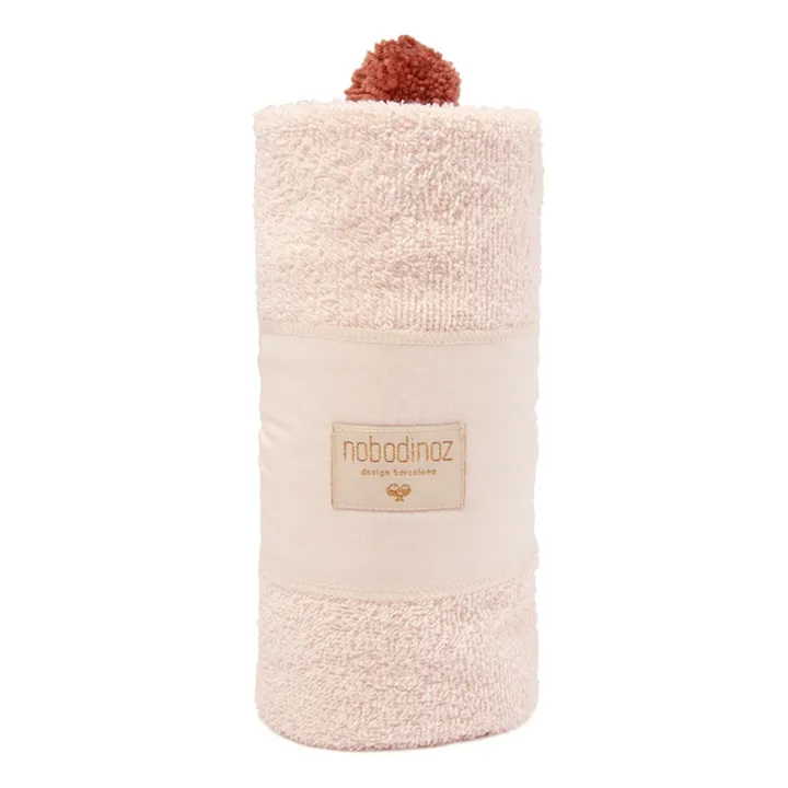 Capa de baño So Cute de algodón biológico 73x73 cm | Rosa- Imagen del producto n°2