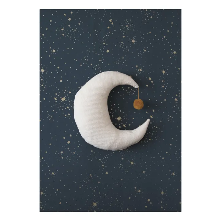 Kissen Pierrot la Lune aus Bio-Baumwolle 36x32 cm  | Natur- Produktbild Nr. 1