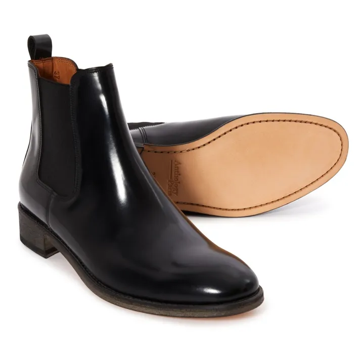 Boots Chaussures Anthologie Boots 7498 Plateforme Noir Anthology