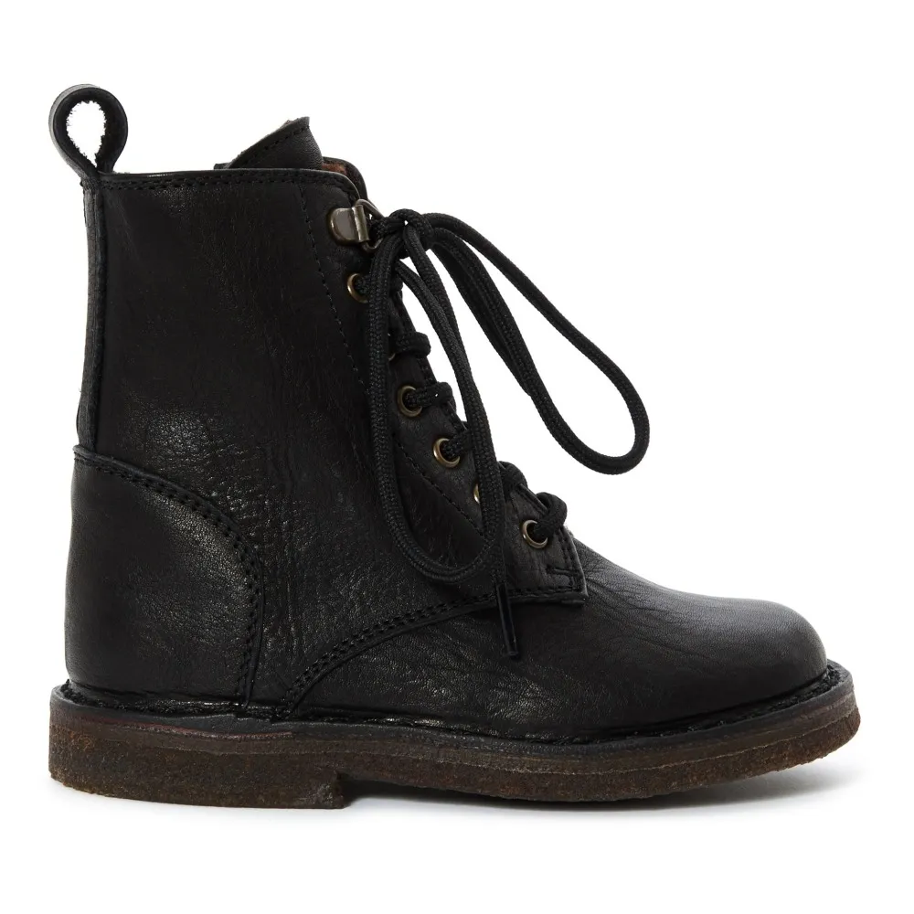 Pèpè Black Fur Lined Boots